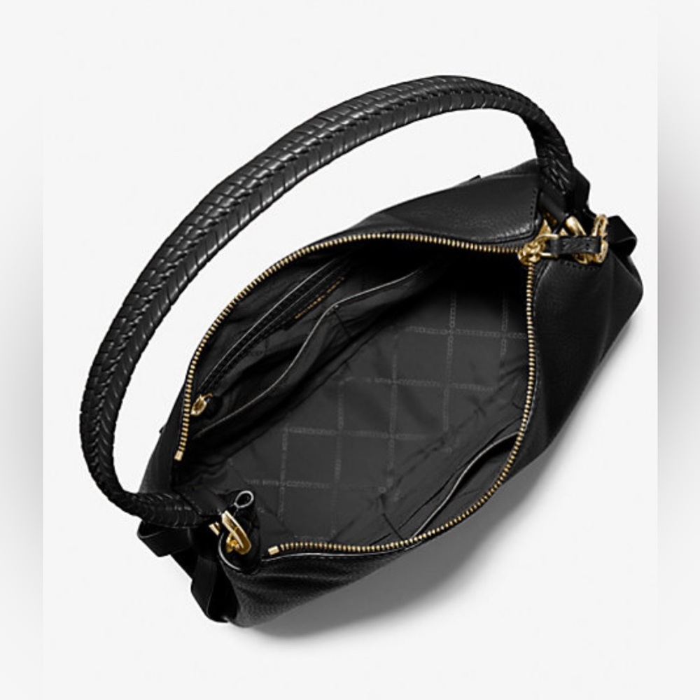 Michael Kors Black & Gold Grand Large Shoulder Bag - Picture 2 of 6